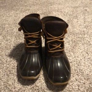 Sperry leather duck boots